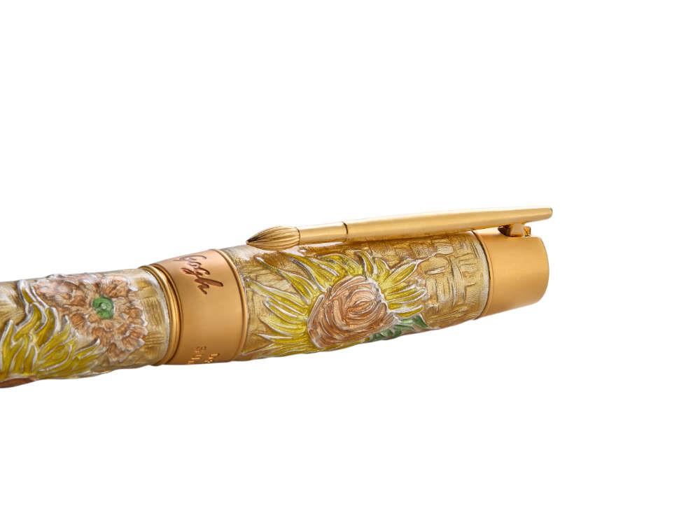 Roller Visconti Dreaming Sunflower, Doré, Edition Limitée, KP61-02-RB