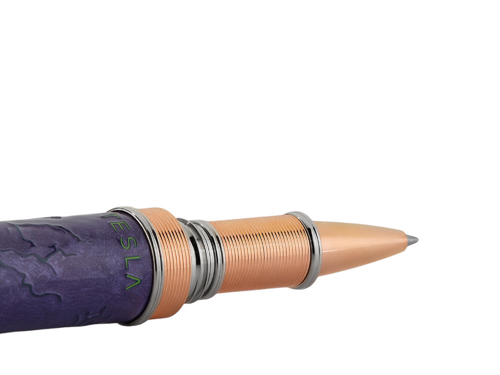 Roller Visconti Tesla, Résine, Bleu, Edition Limitée, KP63-01-RB