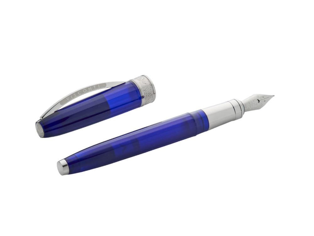 Stylo Plume Visconti Michelangelo, Résine, Bleu, KP67-01-FP10