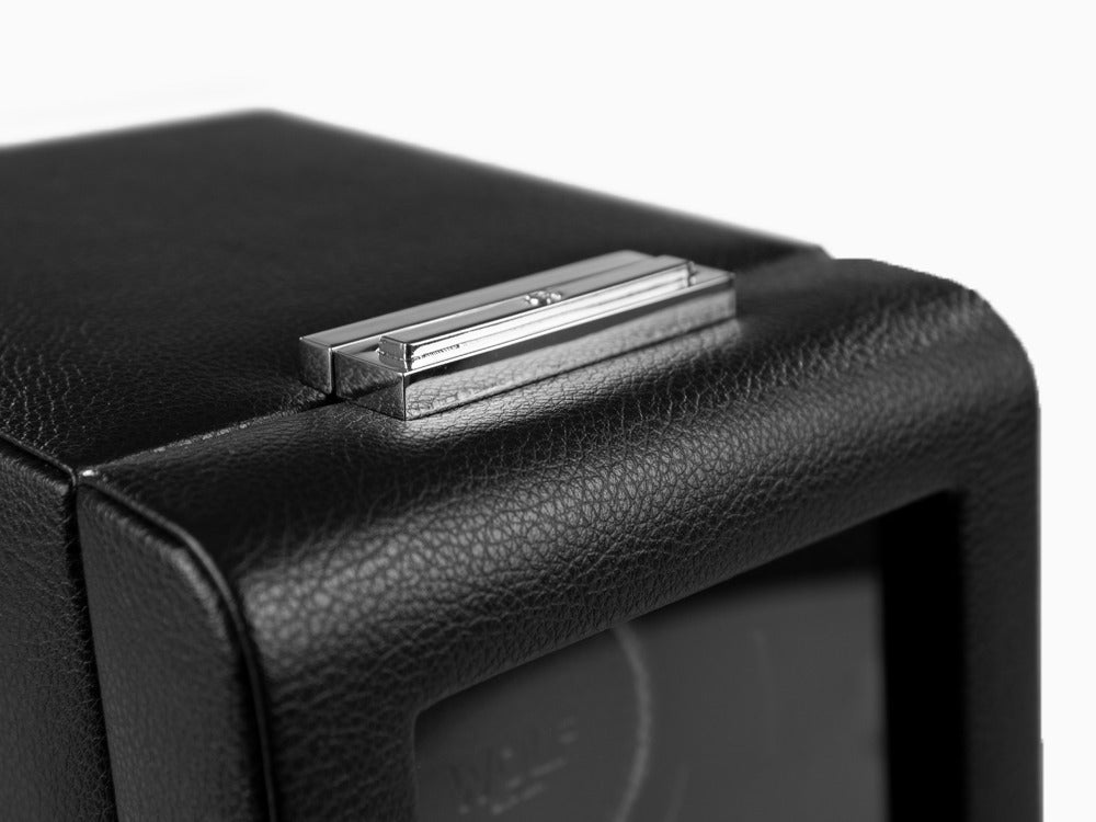 Remontoir WOLF Viceroy, 1 Montre, Noir, Cuir Vegan, 456002