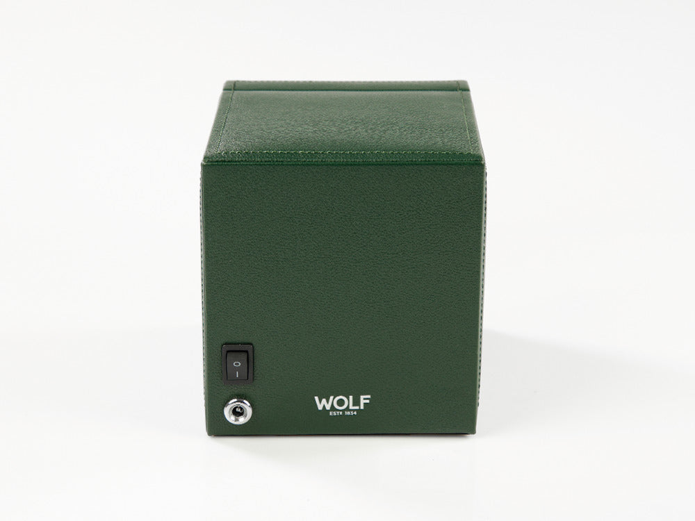 Remontoir WOLF Cub, 1 Montre, Vert, Cuir Vegan, 461141
