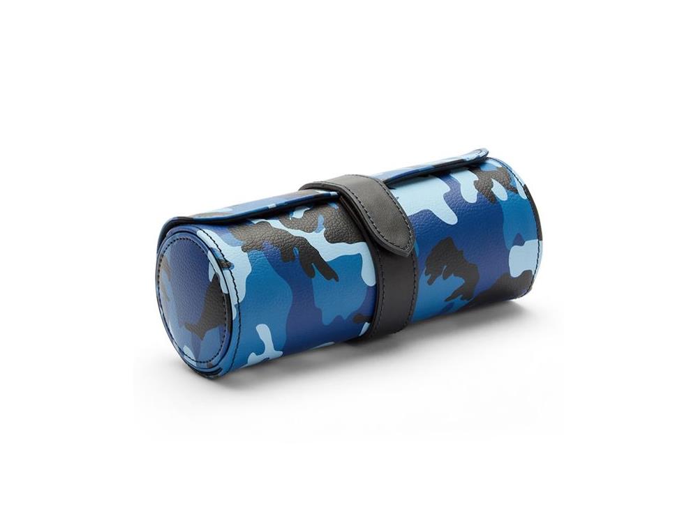 Étui WOLF Elements Water, 3 Montres, Bleu, Cuir Vegan, 665271