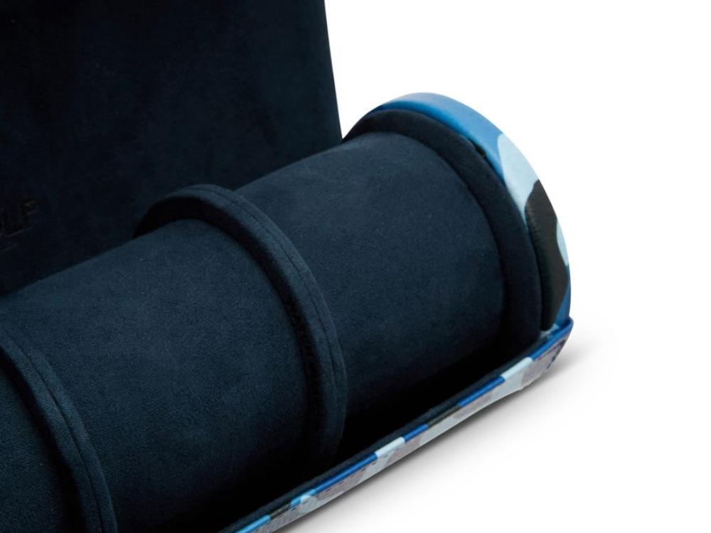 Étui WOLF Elements Water, 3 Montres, Bleu, Cuir Vegan, 665271