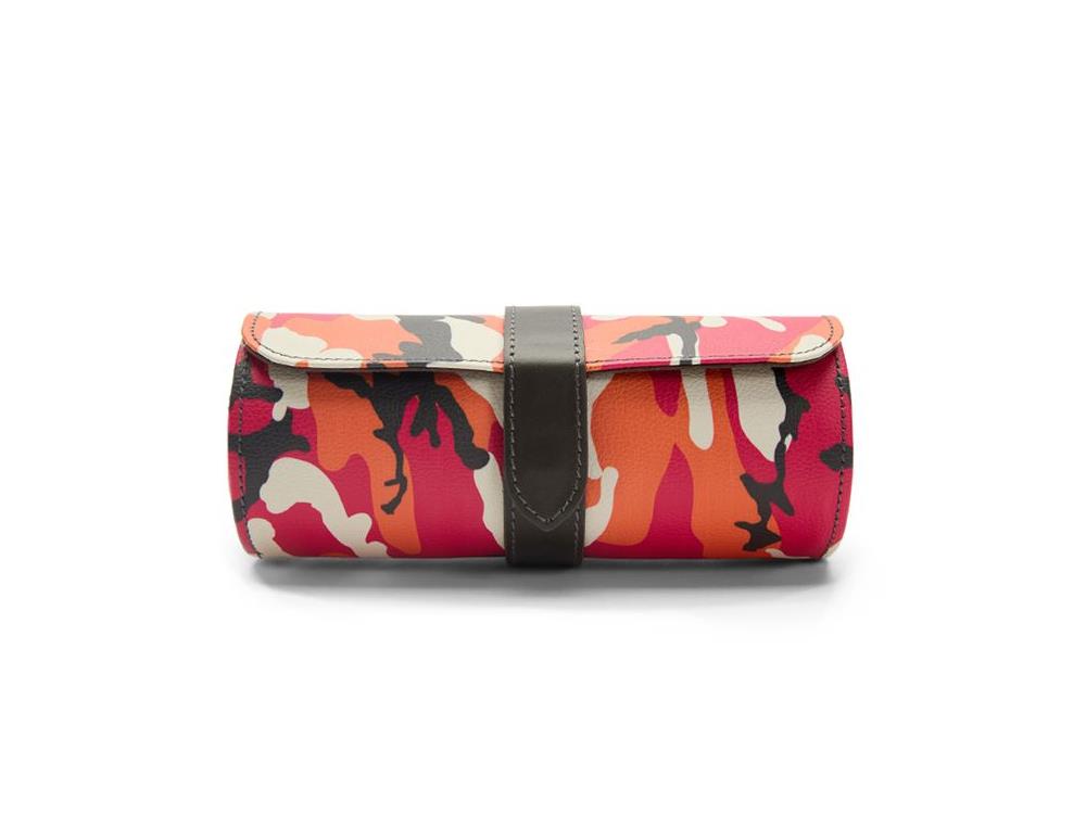 Étui WOLF Elements Fire, 3 Montres, Rouge, Cuir Vegan, 665272