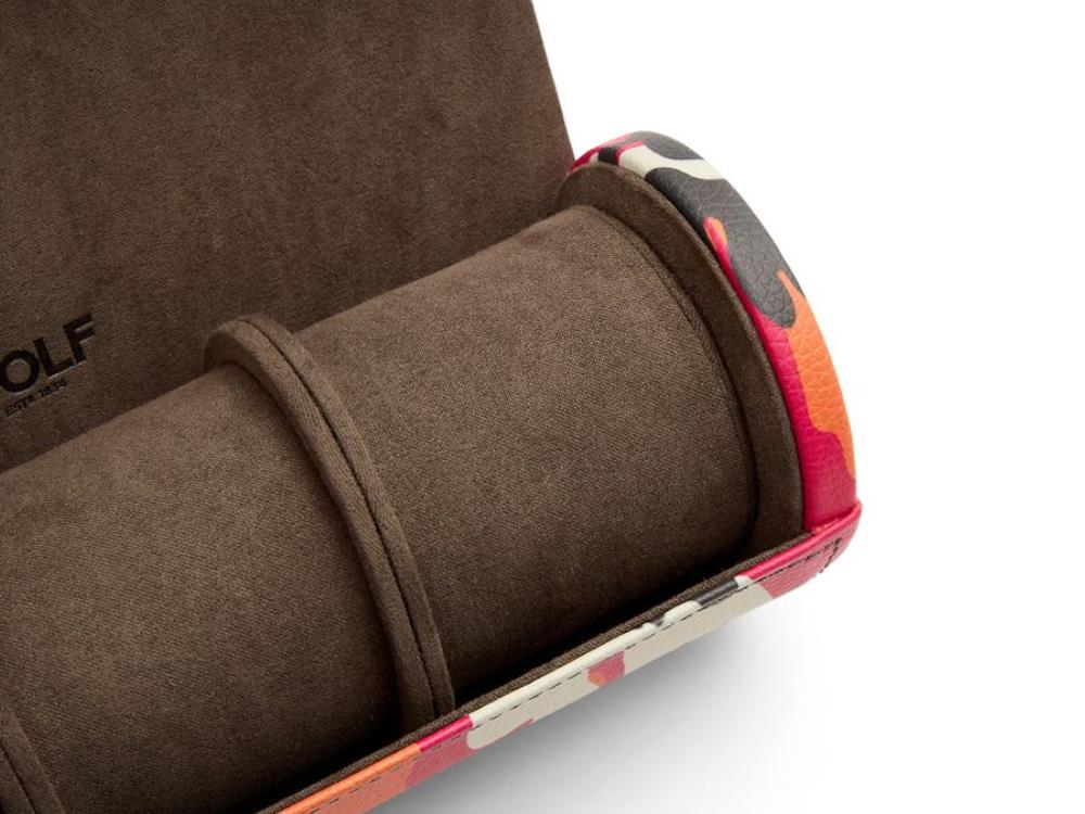 Étui WOLF Elements Fire, 3 Montres, Rouge, Cuir Vegan, 665272