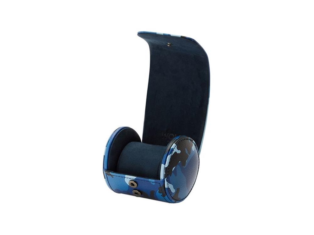 Étui WOLF Elements Water, 1 Montre, Bleu, Cuir Vegan, 665371