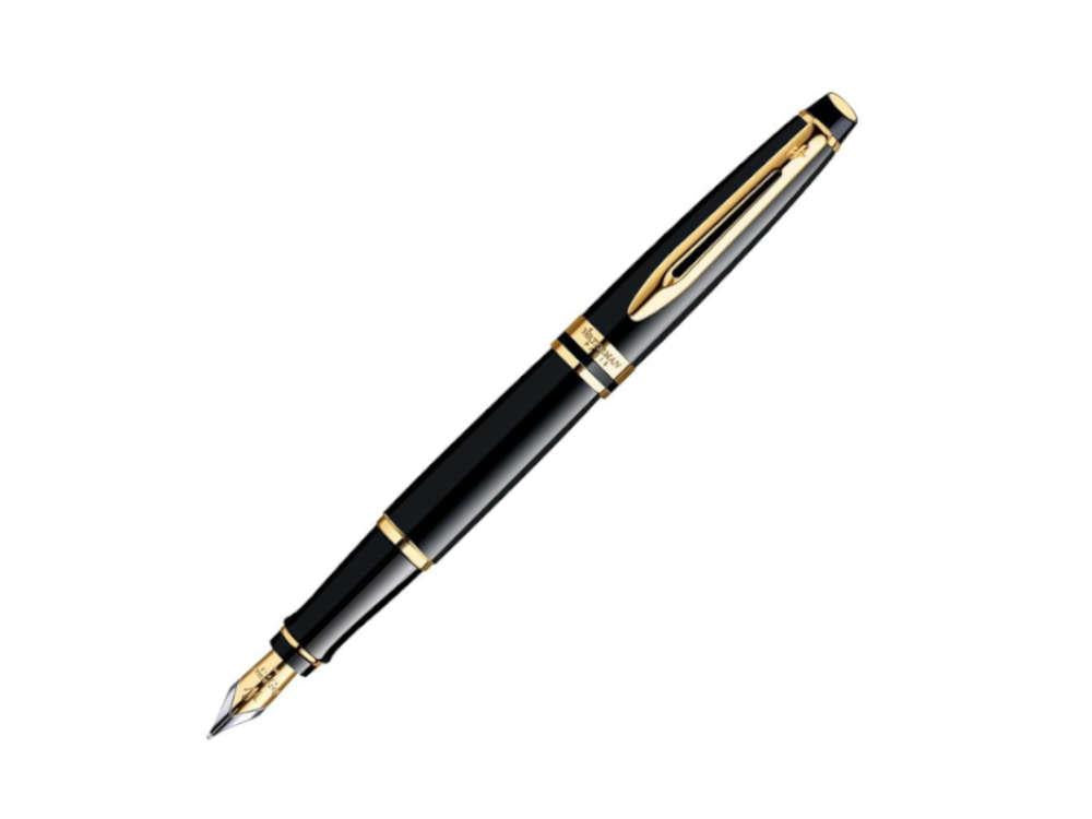Stylo Plume Waterman Expert, Laque, Attributs or, Noir, S0951660