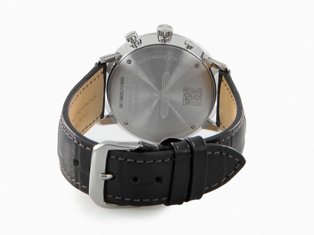 Montre à Quartz Zeppelin LZ 129 Hindenburg Moonphase, Argent, 40 mm, 7036-1