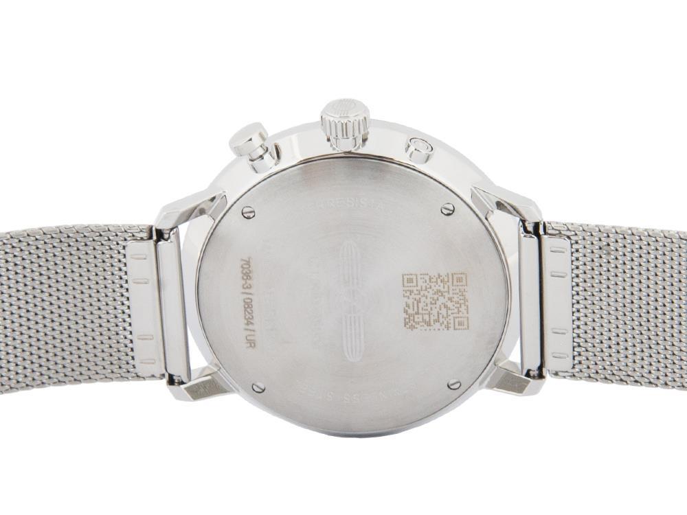 Montre à Quartz Zeppelin LZ 129 Hindenburg Moonphase, Bleu, 40 mm, 7036M-3