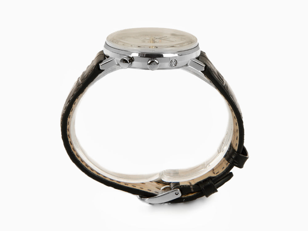 Montre à Quartz Zeppelin LZ 129 Hindenburg Moonphase Lady, Argent, 36 mm, 7037-1