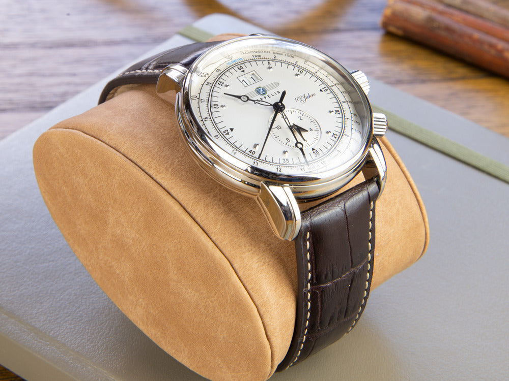 Montre à Quartz Zeppelin 100 Years Zeppelin Ed. 1, Argent, 42 mm, GMT, 7640-1