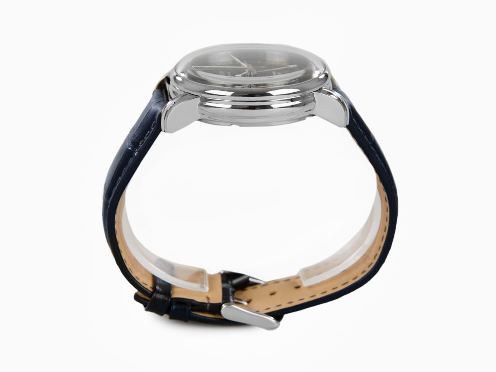 Montre Automatique Zeppelin LZ 129 Hindenburg, Bleu, 42 mm, GMT, 7668-3