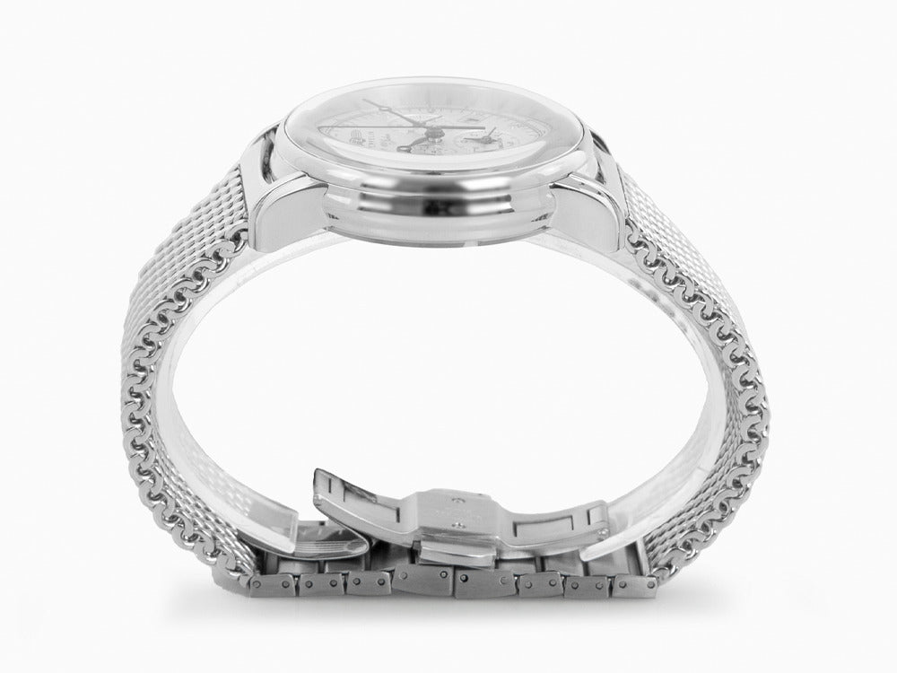 Montre à Quartz Zeppelin 100 Years Zeppelin Ed. 1, Argent, 42 mm, Jour, 7680M-1