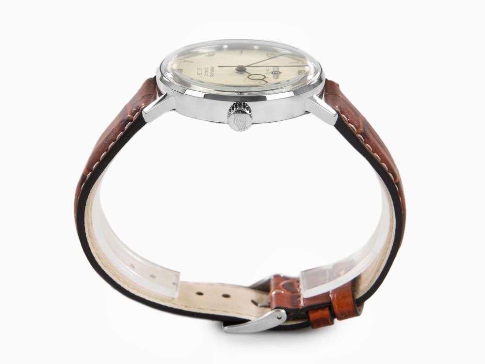 Montre Automatique Zeppelin LZ 129 Hindenburg, Beige, 40 mm, Jour, Cuir, 8062-5