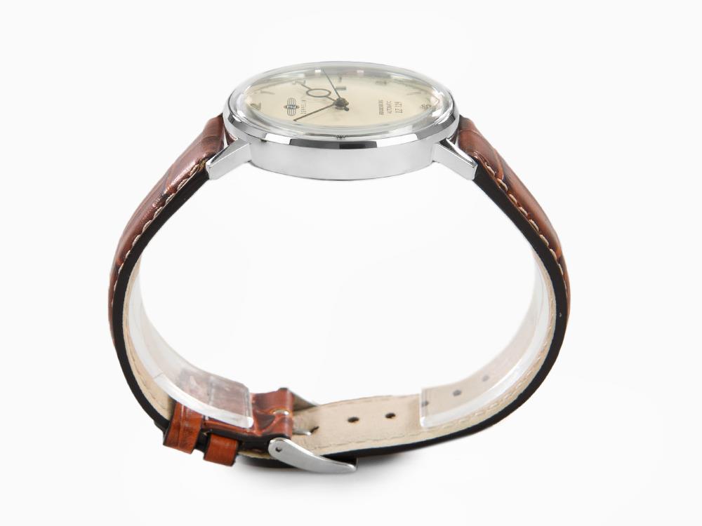 Montre Automatique Zeppelin LZ 129 Hindenburg, Beige, 40 mm, Jour, Cuir, 8062-5