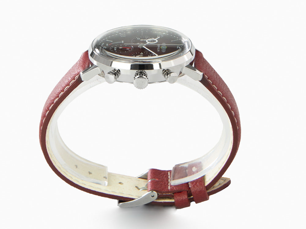 Montre à Quartz Zeppelin LZ 129 Hindenburg, Rouge, 41 mm, Jour, Cuir, 8086-2n