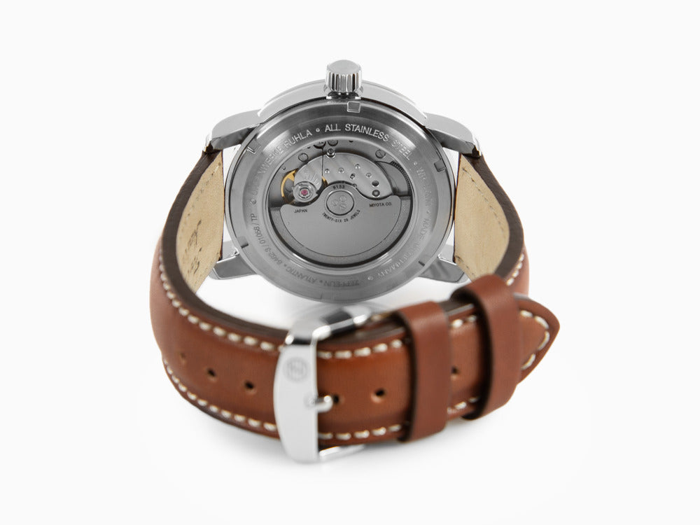 Montre Automatique Zeppelin Atlantic, Bleu, 42 mm, Jour, Bracelet cuir, 8462-3