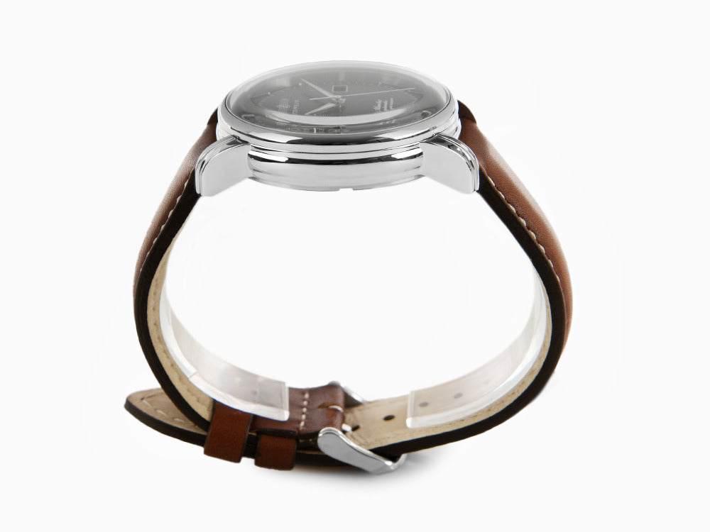 Montre Automatique Zeppelin Atlantic, Bleu, 42 mm, Jour, Bracelet cuir, 8462-3