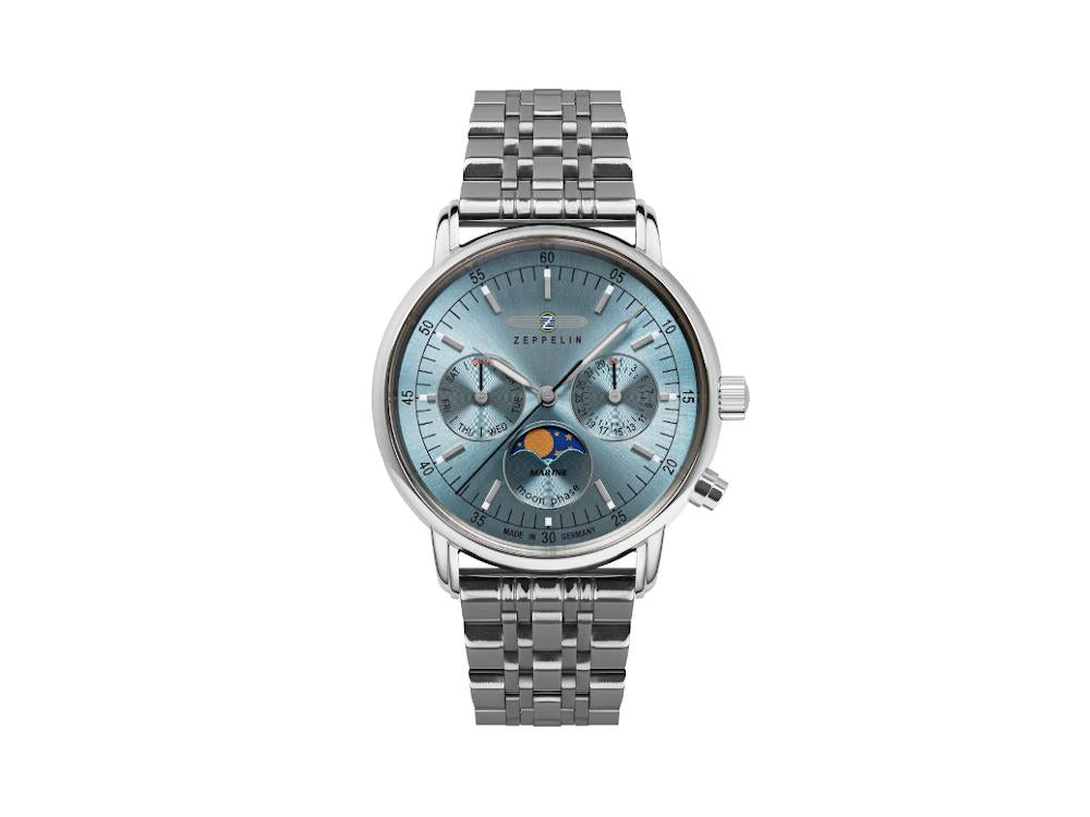 Montre à Quartz Zeppelin LZ14 Marine, Bleu, 36 mm, 8637M-3