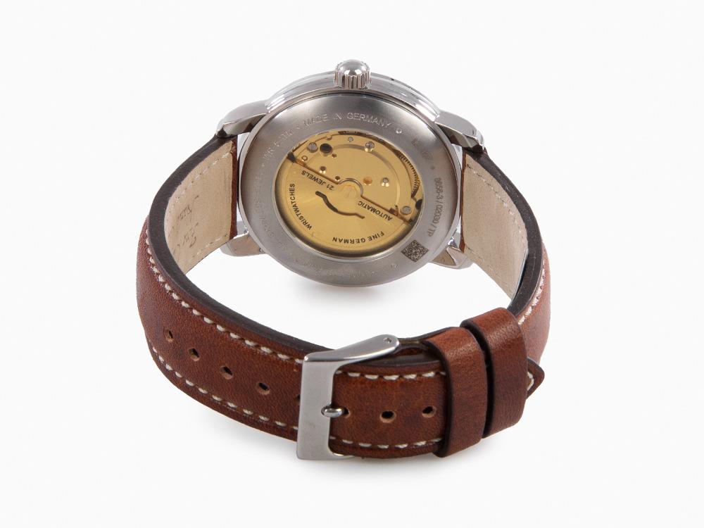 Montre Automatique Zeppelin LZ 127 Graf Zeppelin, Marron, 40 mm, Jour, 8656-3