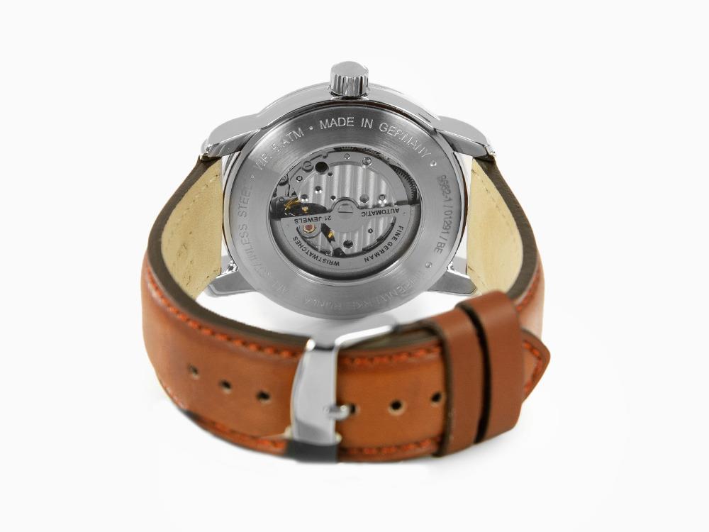 Montre Automatique Zeppelin Captain Line, Beige, 42 mm, Bracelet en cuir, 8662-1