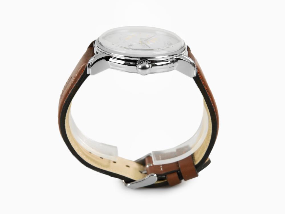 Montre Automatique Zeppelin Captain Line, Beige, 42 mm, Bracelet en cuir, 8662-1