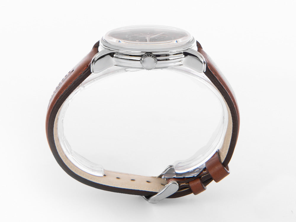 Montre Automatique Zeppelin Captain Line, Bleu, 42 mm, Bracelet en cuir, 8662-3