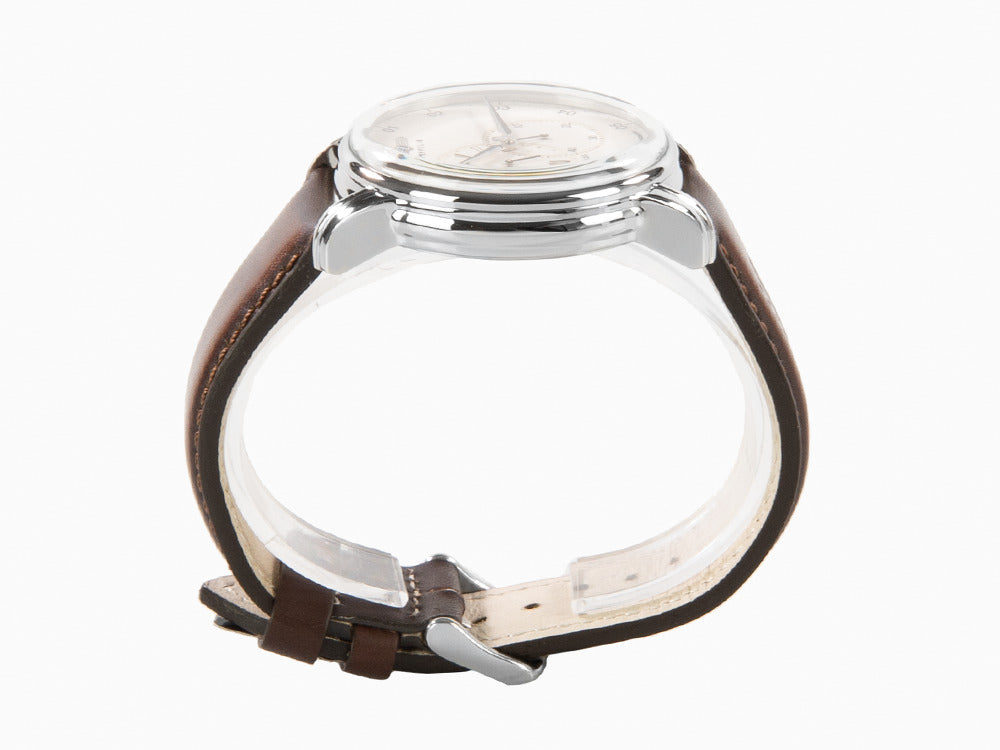 Montre Automatique Zeppelin Captain Line, Beige, 42 mm, Bracelet en cuir, 8662-5