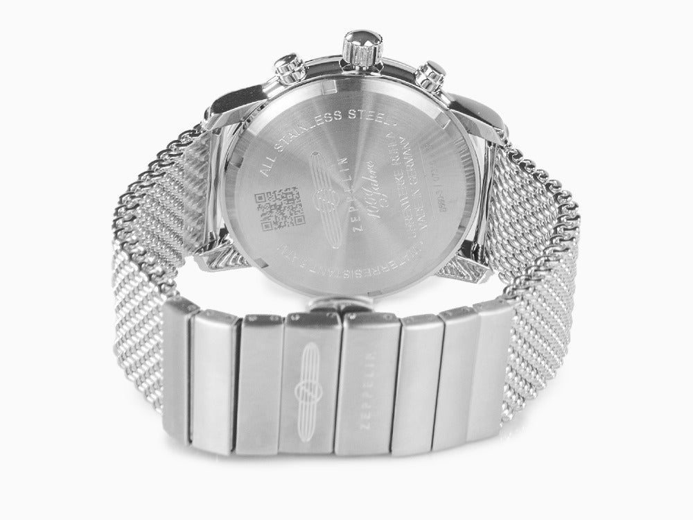 Montre Zeppelin 100 Years Zeppelin Ed. 1, Beige, 42 mm, Jour, Maille, 8680M-3