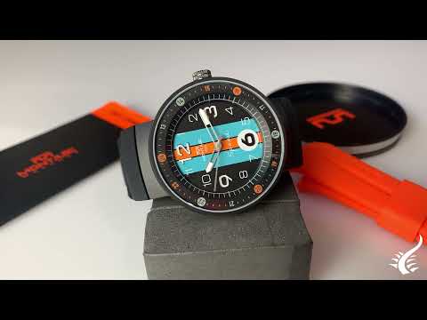 Montre à Quartz Montjuic Special, Acier Inoxydable 316L, Noir, 43 mm, MJ1.1201.B