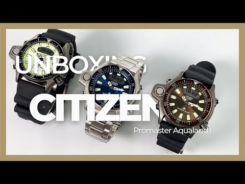 Montre à Quartz Citizen Promaster Aqualand I, 50.70 mm, Bleu, 20 atm, JP2000-67L