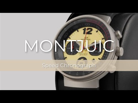 Montre à Quartz Montjuic Speed Chronograph, Blanc, 45 mm, MJ2.0701.S