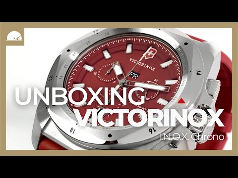 Montre à Quartz Victorinox I.N.O.X. Chrono, Rouge, 43 mm, V241986