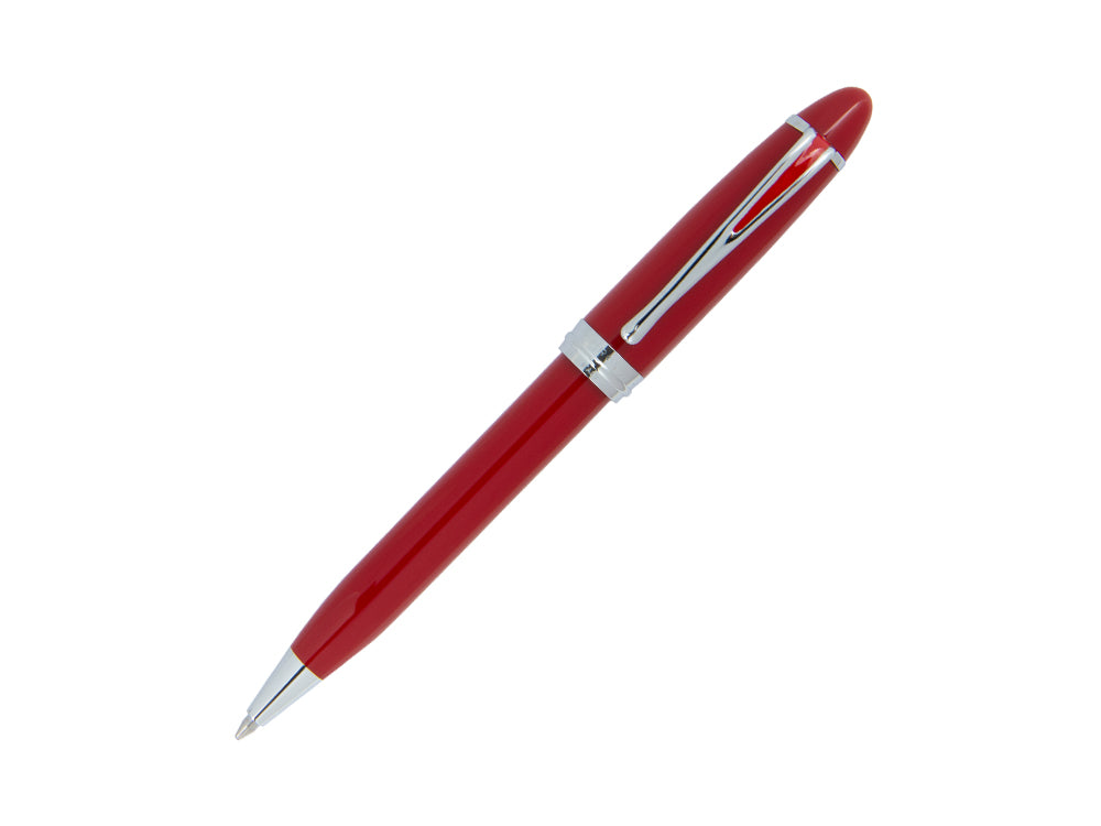 Stylo bille Aurora Ipsilon, Résine rouge, Attributs chromés, B32CR