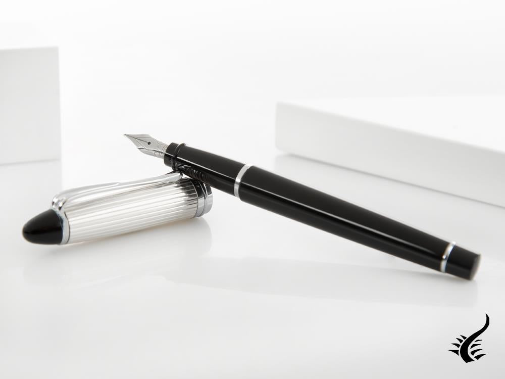 Stylo Plume Aurora Ipsilon en Argent 925 et Résine