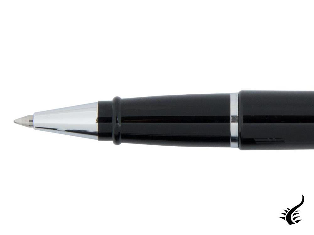 Stylo Roller Aurora Ipsilon De Luxe - Corps en Résine Noire-B72C