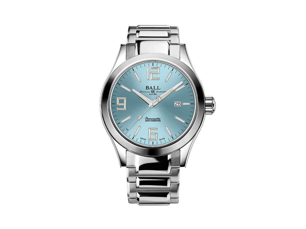 Montre Automatique Ball Engineer M Pioneer II, 43mm, Bleu Clair, NM2128C-S2CJ
