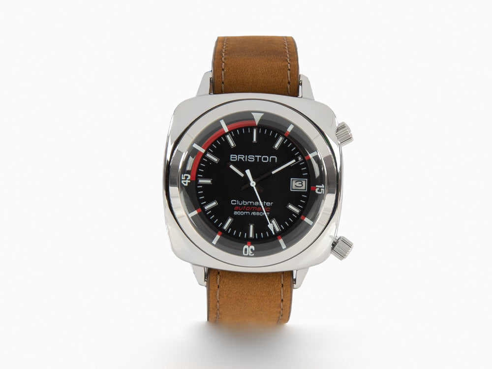 Montre Automatique Briston Clubmaster Diver, Noir, 42 mm, 17642.PS.D.1.LVBR