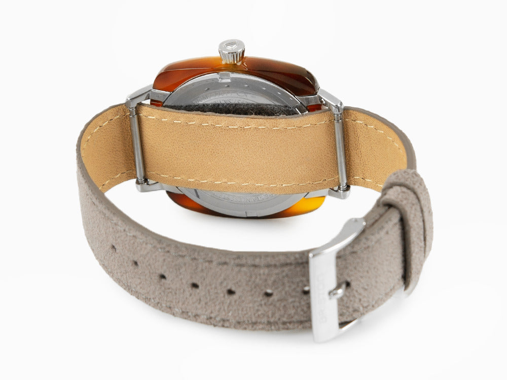 Montre à Quartz Briston Clubmaster Elegant, Blanc, 37 mm, 22937.SA.T.2.LNT