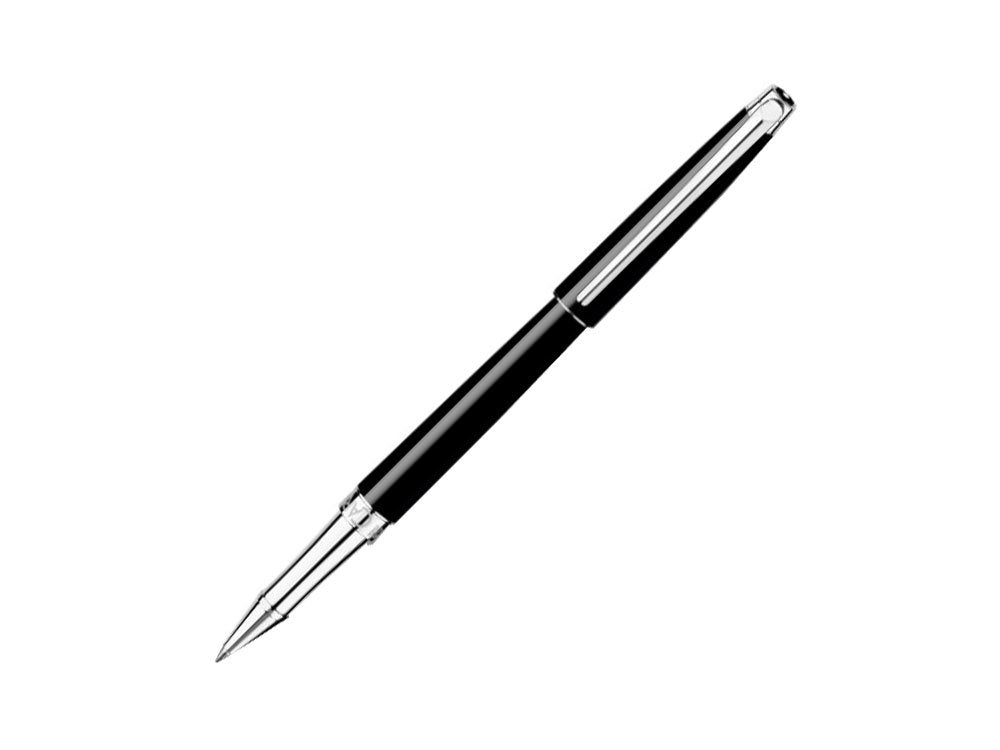 Roller Caran d´Ache Léman Slim Black Ebony, Laque, Rhodium, Noir, 4771.782