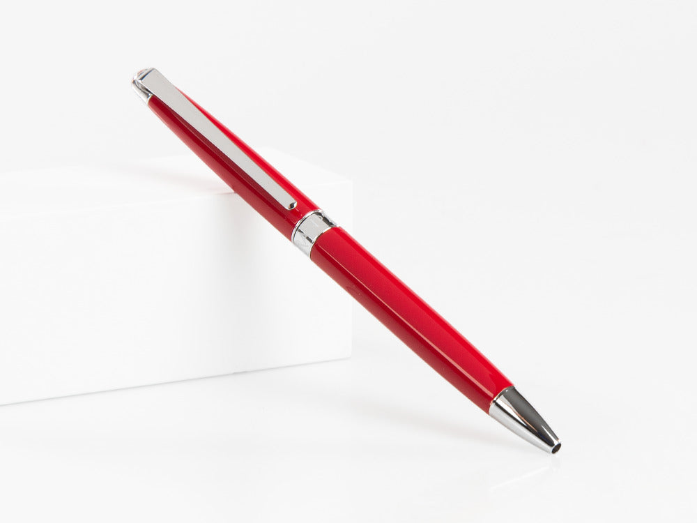 Stylo bille Caran d´Ache Léman Slim Scarlet Red, Laque, Rhodium, Rouge, 4781.770