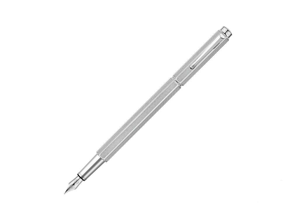 Stylo Plume Caran d'Ache Ecridor Milanese Mesh, Laiton, Argent, 958.345