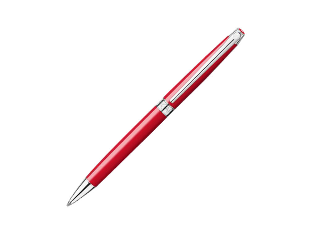 Stylo bille Caran d´Ache Léman Slim Scarlet Red, Laque, Rhodium, Rouge, 4781.770