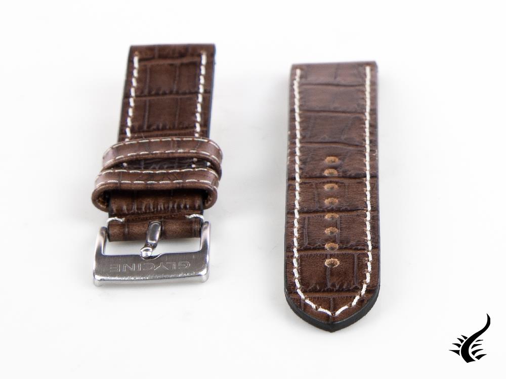 Glycine, Bracelet en cuir, 22mm, Marsala, LBK7BF-22