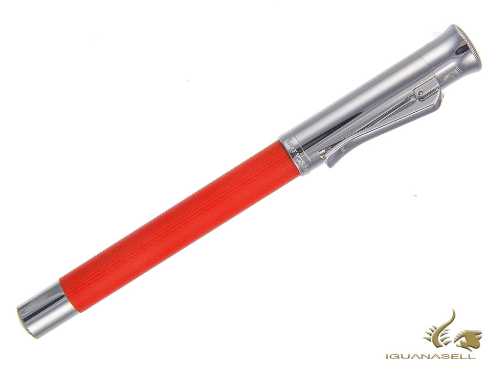 Stylo Plume Graf von Faber-Castell Guilloche India Red, Resine précieuse