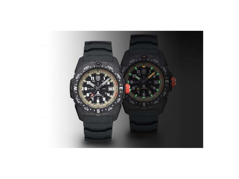 Montre à Quartz Luminox Bear Grylls Survival, CARBONOX™, Noir, 43 mm, XB.3731