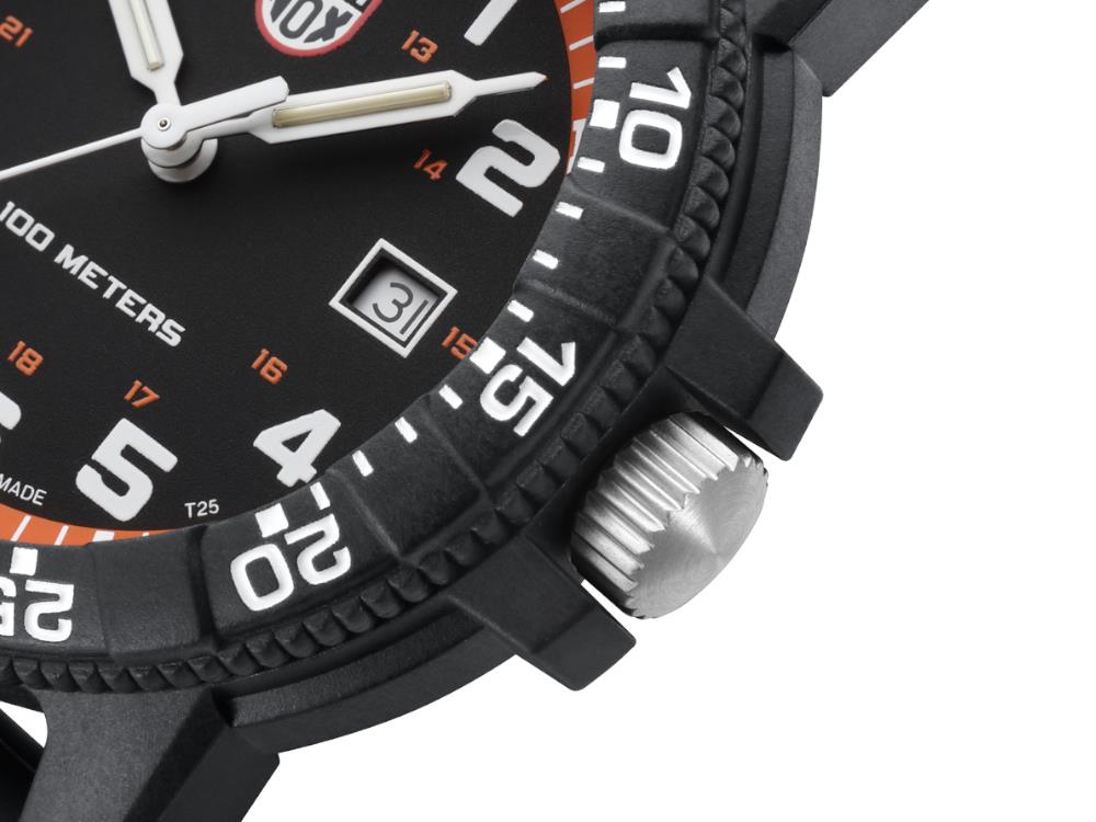 Montre à Quartz Luminox Sea Turtle, Orange, CARBONOX™, 44 mm, XS.0329.1