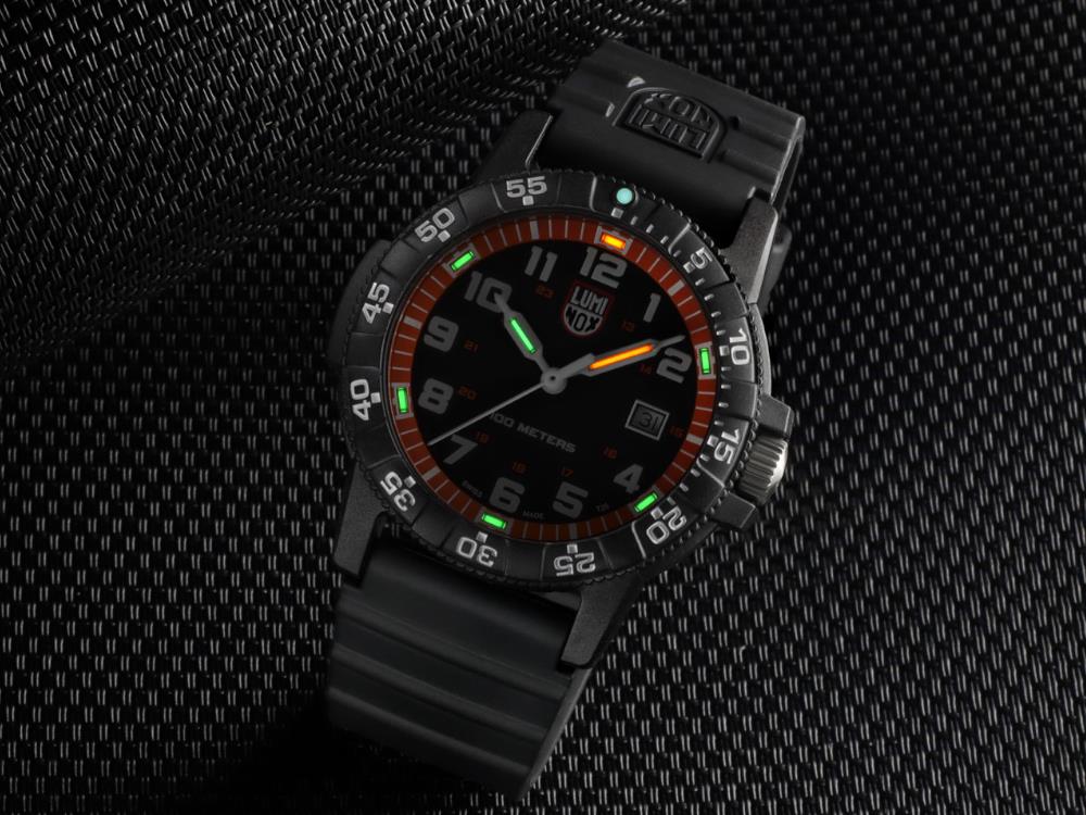 Montre à Quartz Luminox Sea Turtle, Orange, CARBONOX™, 44 mm, XS.0329.1