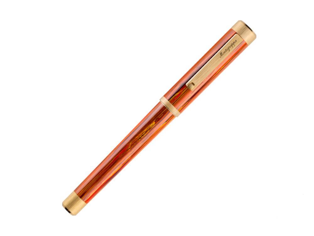 Roller Montegrappa Zero Zodiac Leo, Or PVD, Orange, ISZEZRIY-O2