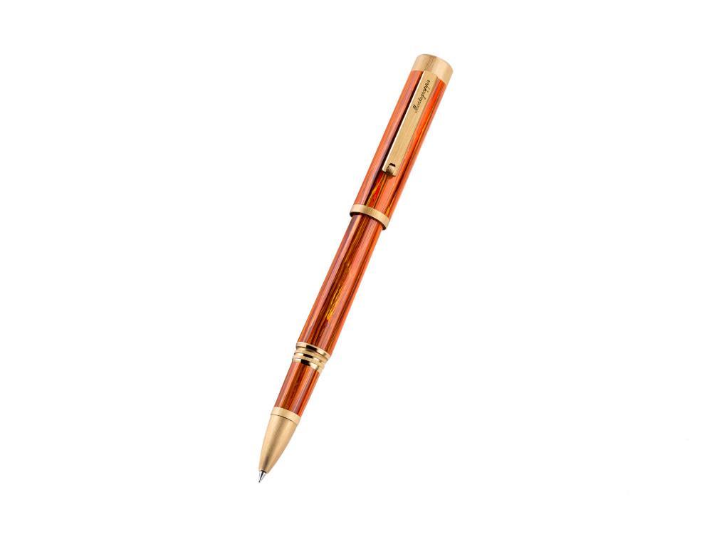 Roller Montegrappa Zero Zodiac Leo, Or PVD, Orange, ISZEZRIY-O2